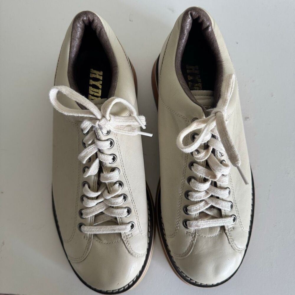 Hyde Women’s Leather Bowling Shoes Size10 Crème - Picture 6 of 8